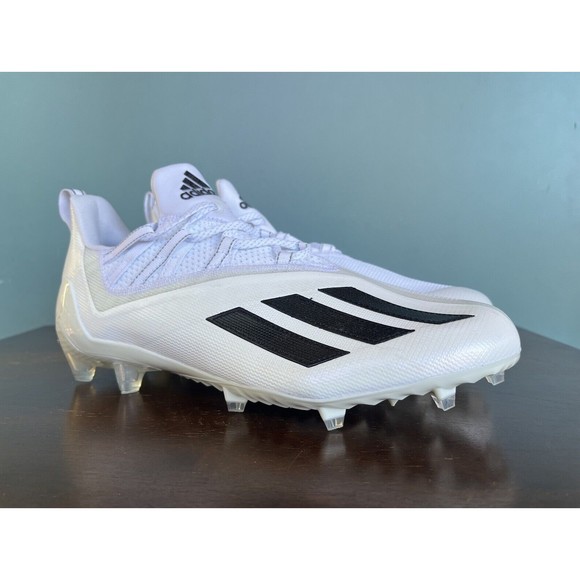 Adidas Adizero White/Black Football Cleats Men\'s Size 12 FY8269 main image 9